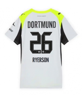 Borussia Dortmund Julian Ryerson #26 Maglia Gara Trasferta Repliche 2025-26 Donna Maniche Corte